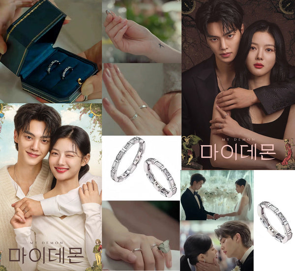 My Demon Kdrama Do Do Hee and Jung Koo Won Wedding Rings Webtoon Co K Merch Store