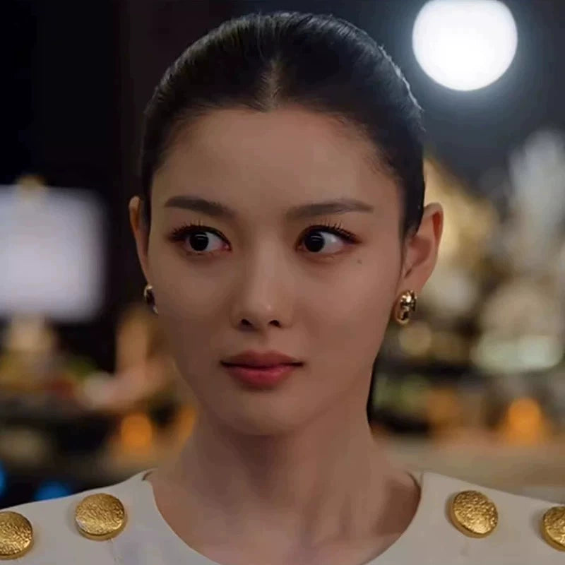 Gold Oval Earrings as seen on Kim You Jung Dear X Kdrama