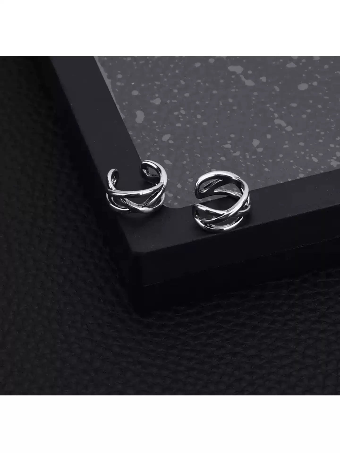 Dear X Korean Drama Kim You Jung Silver Double Ear Cuff