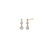 Eve Kdrama Lee La-El Seo Yea Ji  Dainty Triple CZ Earrings