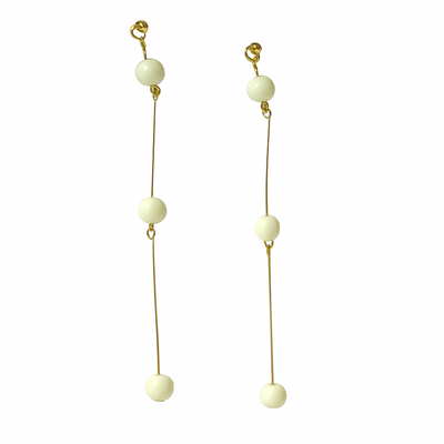 Genie, Make A Wish Ga-Young (Bae Suzy) Gold Dangle Earrings with beads