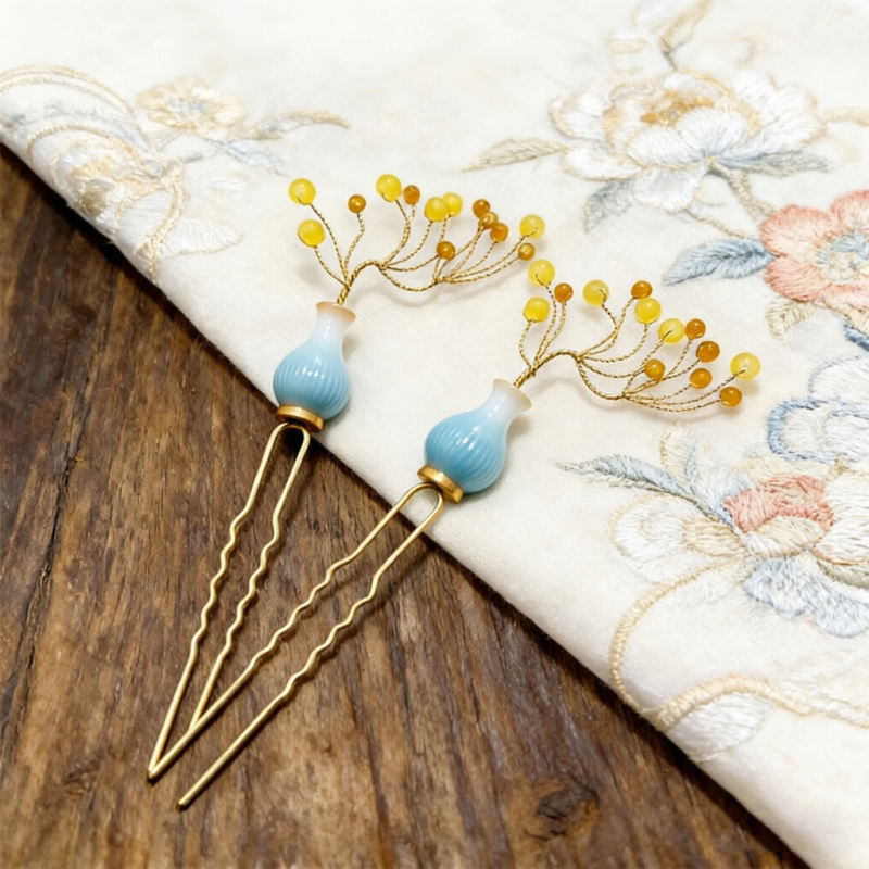 Pursuit of Jade CDrama Fan Changyu Vase Hairpin