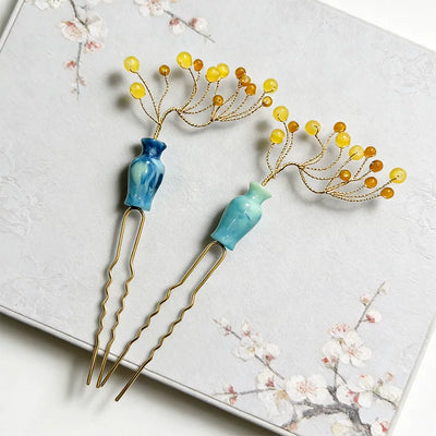 Pursuit of Jade CDrama Fan Changyu Vase Hairpin