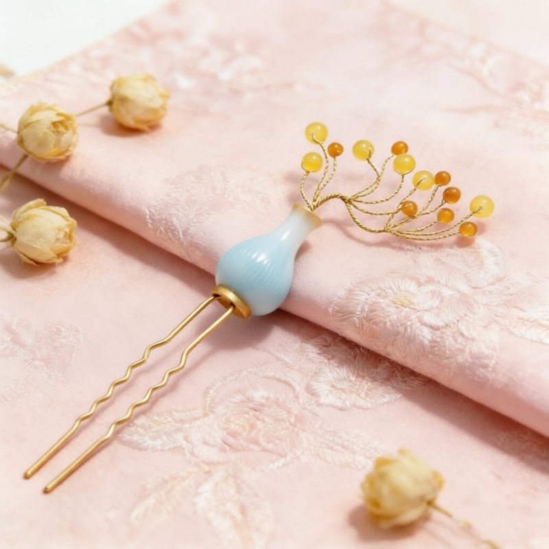 Pursuit of Jade CDrama Fan Changyu Vase Hairpin
