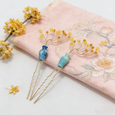 Pursuit of Jade CDrama Fan Changyu Vase Hairpin