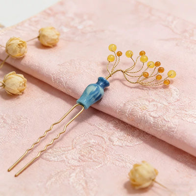 Pursuit of Jade CDrama Fan Changyu Vase Hairpin