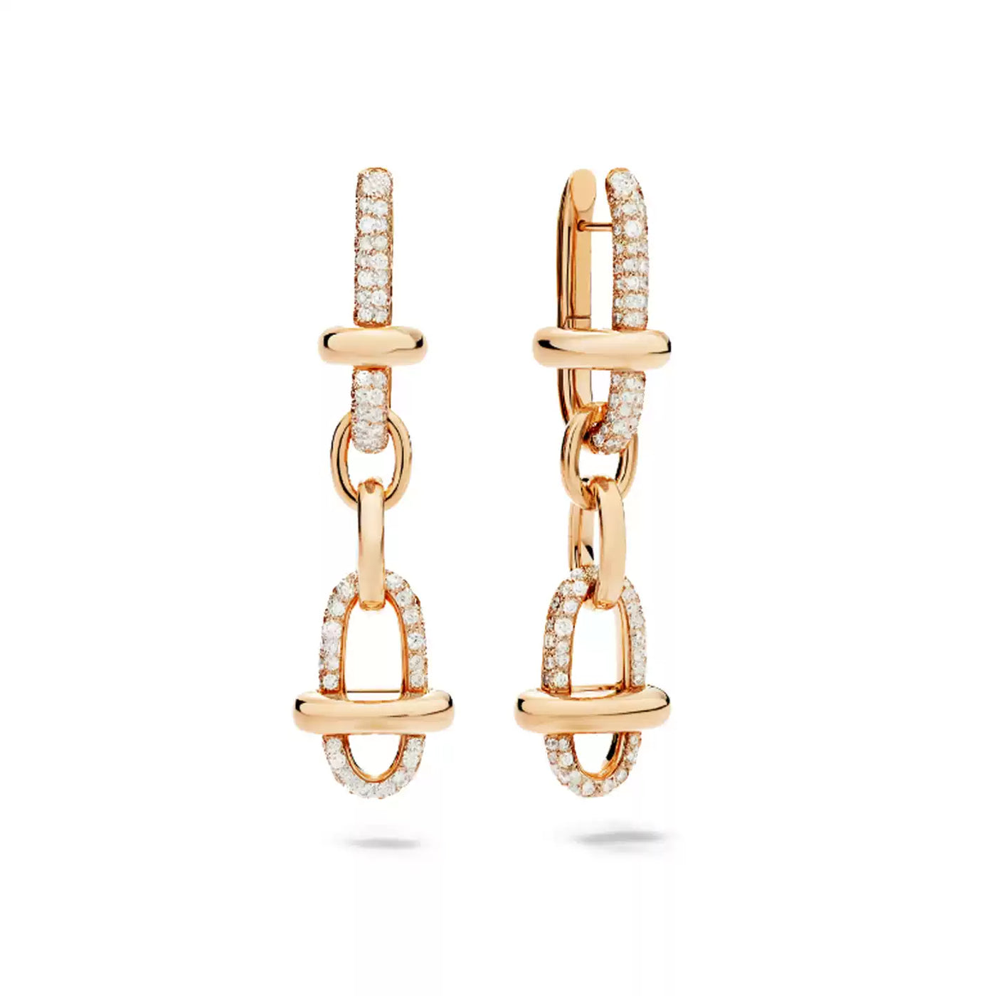 IU Gold Linked Dangle Earrings | Perfect Crown Kdrama