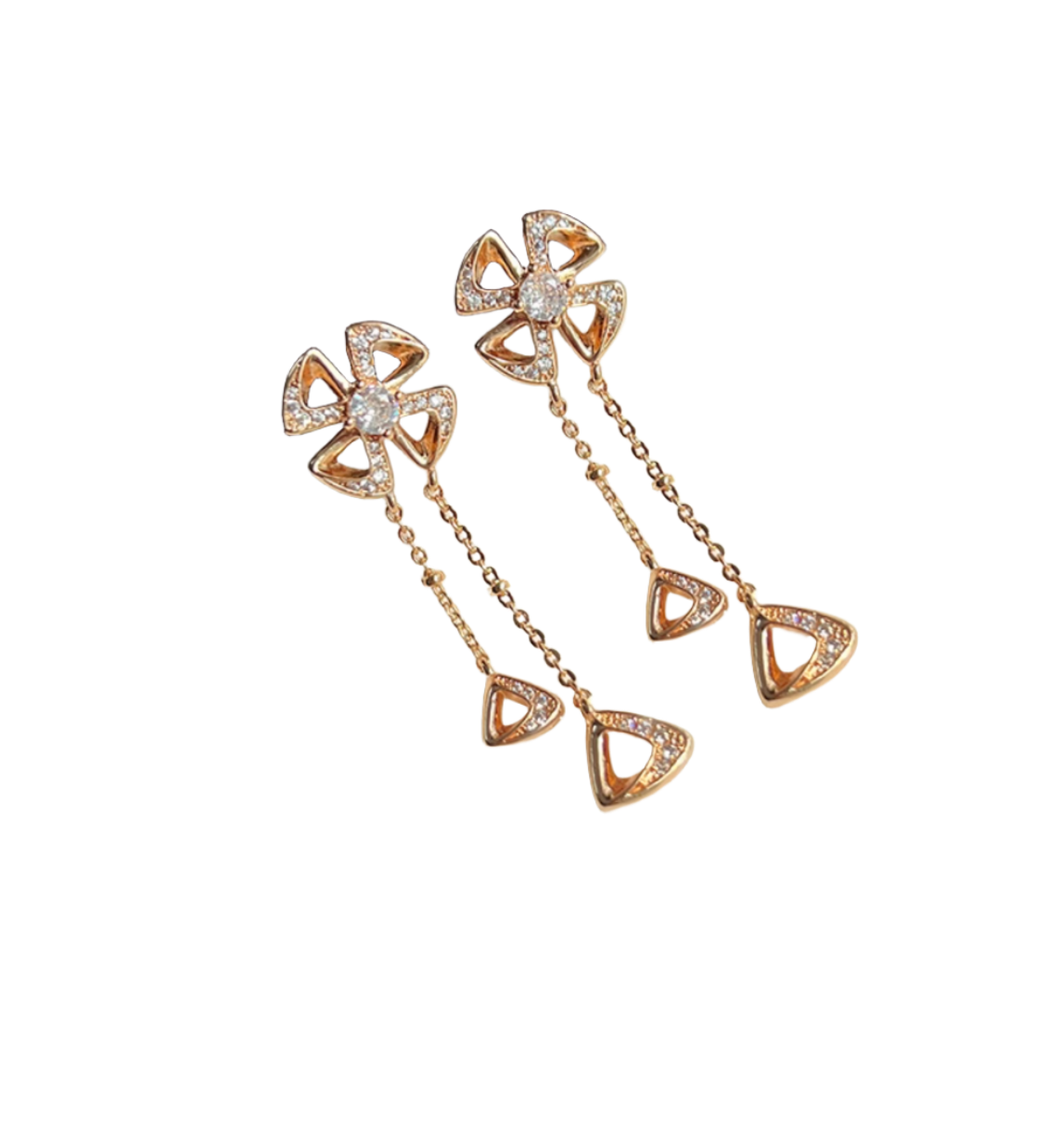 Queen Of Tears Clover Floral Drop Dangle Earrings 눈물의 여왕 Hong Hae In Jewellery (Kim Ji Won)