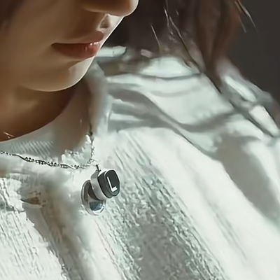 CDrama The Early Spring Floral Shang Zhitao's Typewriter Key Necklace Initial Pendant