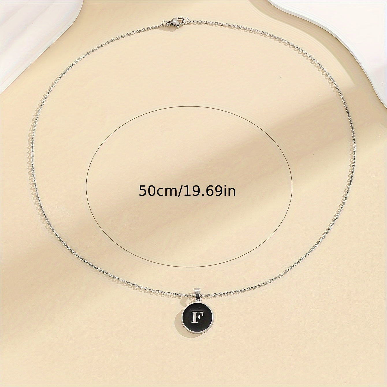 CDrama The Early Spring Floral Shang Zhitao's Typewriter Key Necklace Initial Pendant