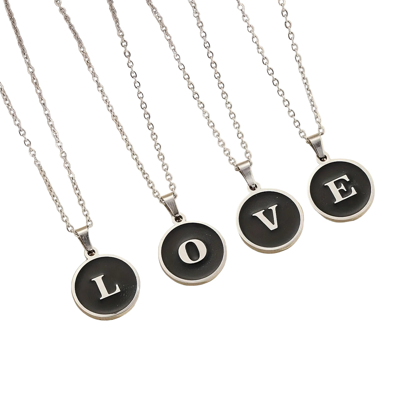 CDrama The Early Spring Floral Shang Zhitao's Typewriter Key Necklace Initial Pendant