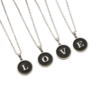 CDrama The Early Spring Floral Shang Zhitao's Typewriter Key Necklace Initial Pendant