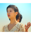 Genie, Make A Wish Ga-Young (Bae Suzy) Gold Abstract Earrings with Pearl
