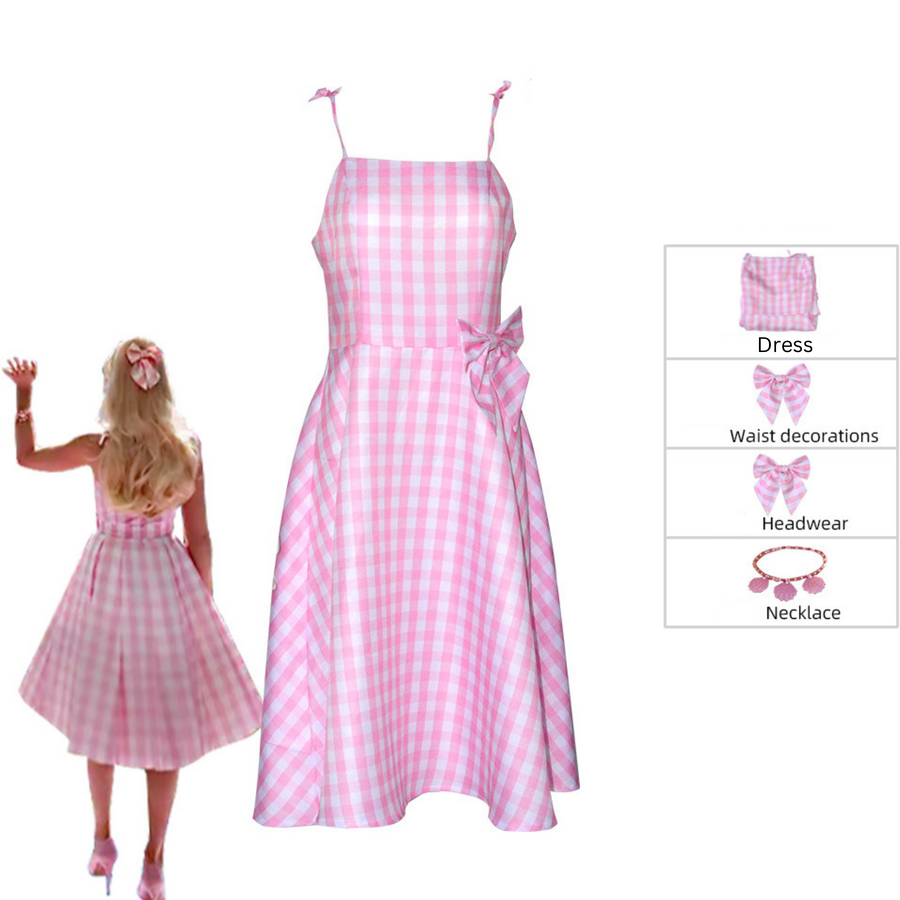 Barbie Costume | Barbie Cosplay | Barbie Gingham Dress Style 2
