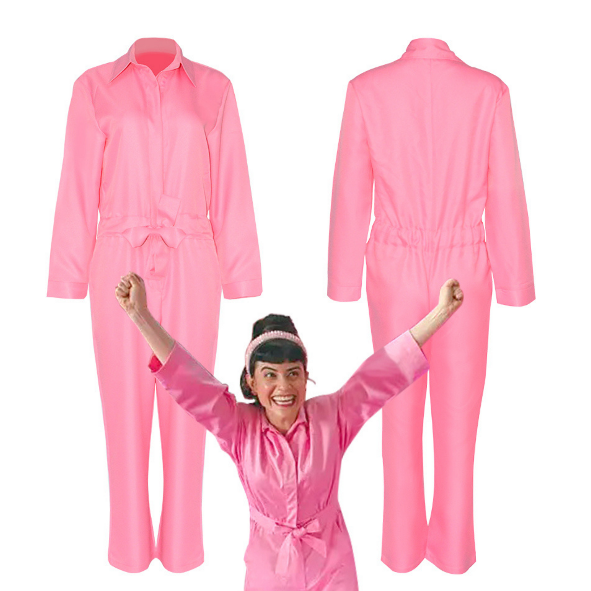 chanel pink jumpsuit