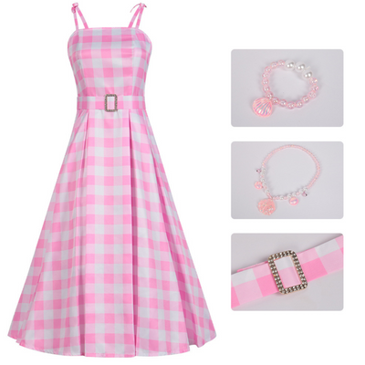 Barbie Costume | Barbie Cosplay | Barbie Gingham Dress Style 3