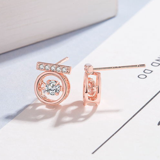 Sterling Silber Kreis Ohrring mit T-Bar von Kdrama Was ist falsch mit Sekretärin Kim, auf Park Min-Young gesehen