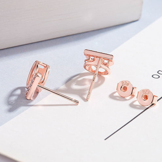 Sterling Silber Kreis Ohrring mit T-Bar von Kdrama Was ist falsch mit Sekretärin Kim, auf Park Min-Young gesehen