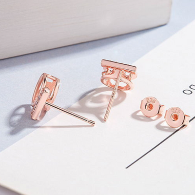 Sterling Silver Circle Earring with T Bar from Kdrama What's wrong with secretary kim, seen on Park Min-Young