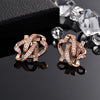Korean Jewelry Gold Abstract Earrings As seen on Rachel Park in the Kdrama series Marry My Husband