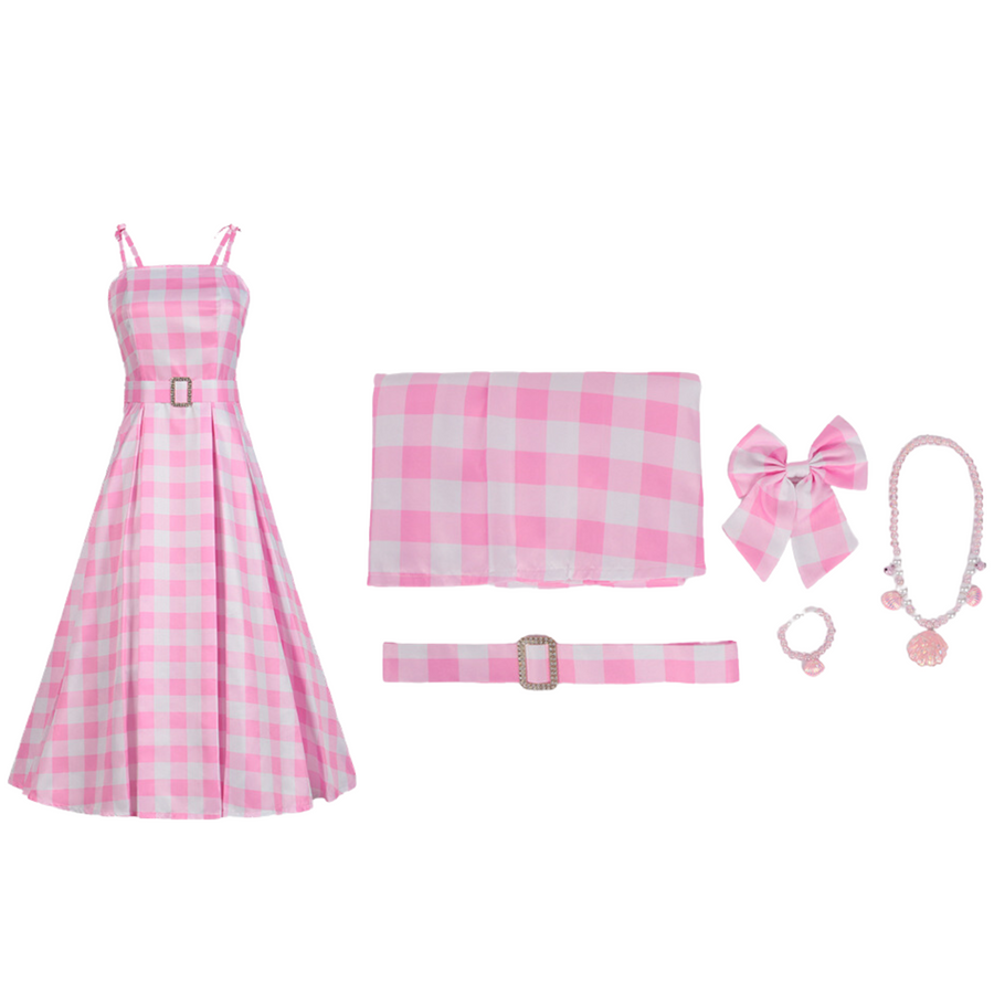 Barbie Costume | Barbie Cosplay | Barbie Gingham Dress Style 3