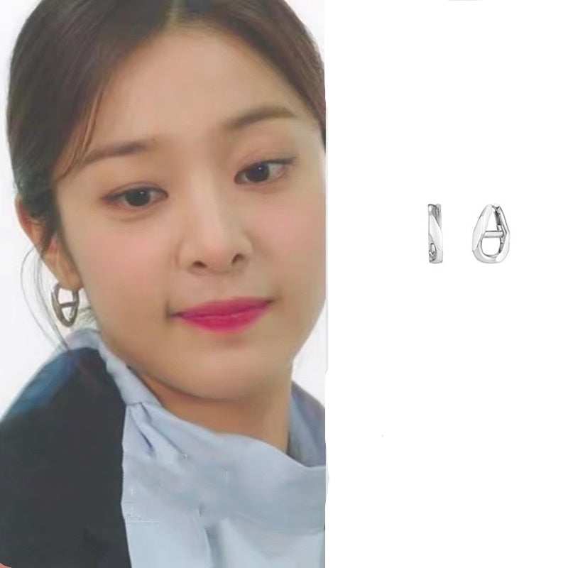 Seol In-ah Business Proposal Twisted Oblong Earrings