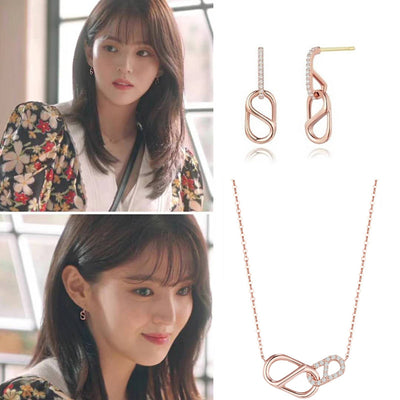 Nevertheless Han So-Hee Matching Necklace & Earrings set
