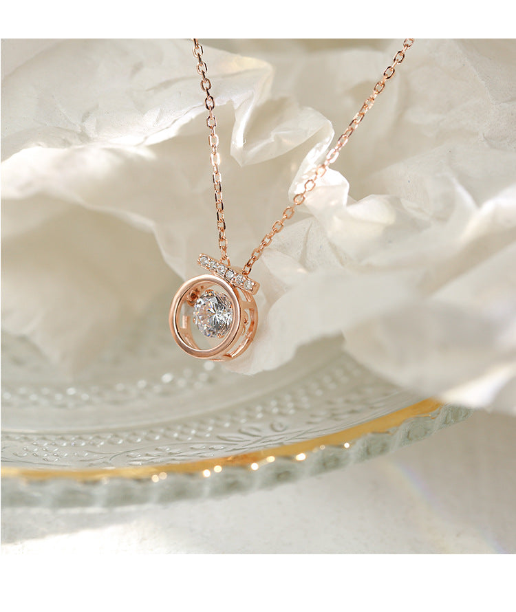 Sterling Silver Circle Pendant Necklace from Kdrama What's wrong with secretary kim, seen on Park Min-Young