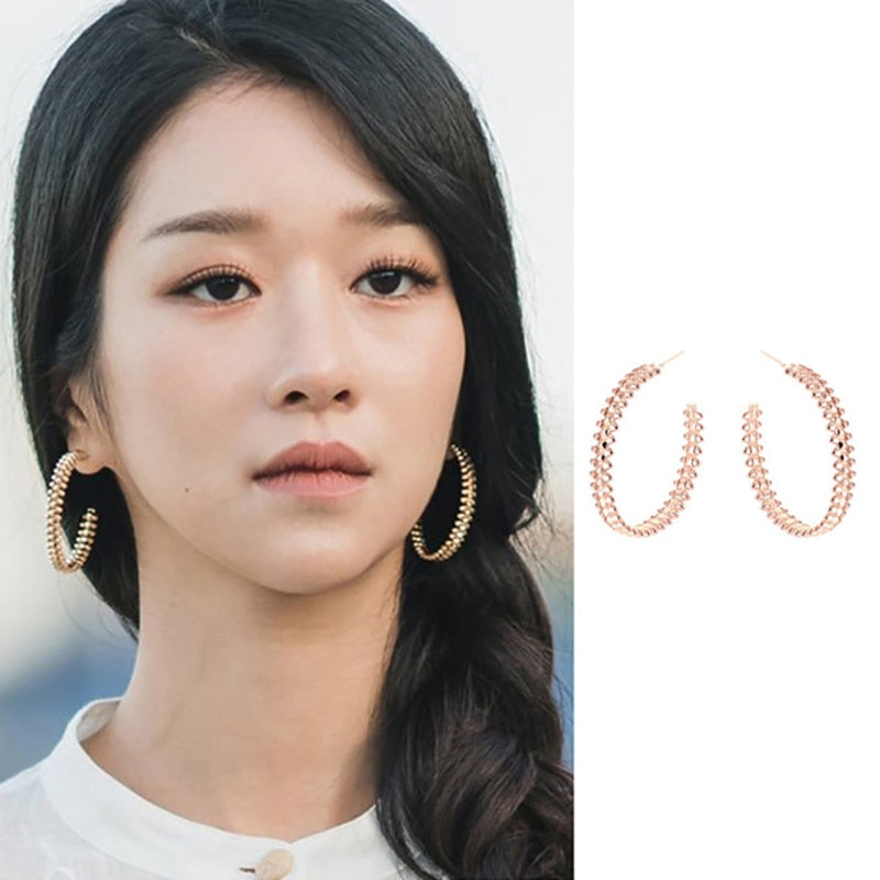 It's Okay To Not Be Okay Seo Ye-ji Inspired Hoop Earrings