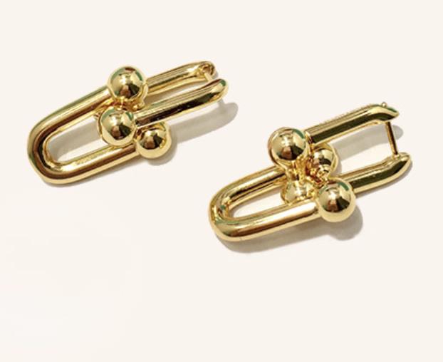 Korean Drama Penthouse Link Earrings As seen On Shim Su-ryeon Lee Ji-ah