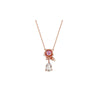 Her Private Life Sterling Silver s925 Rose Necklace & Earrings As Seen On Rachel Park