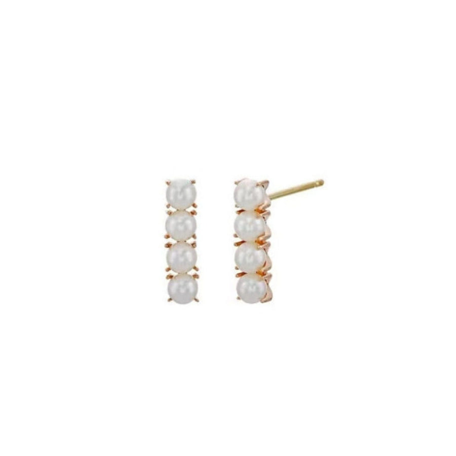 Eve 4 pearl stud earrings