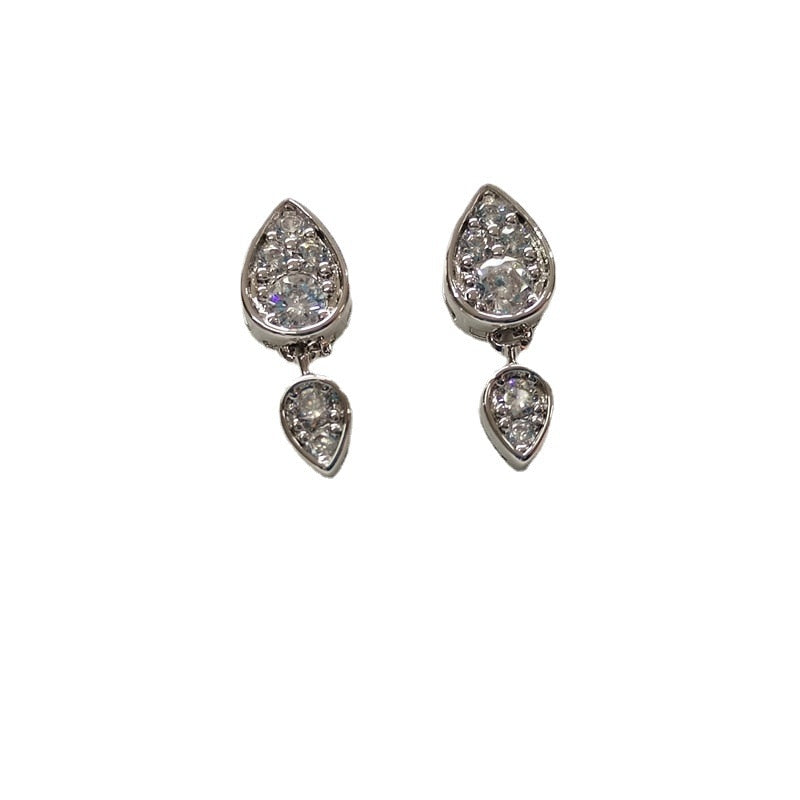 Little Women Oh In Ju - Kim Go Eun Earrings Double Teardrop Earrings