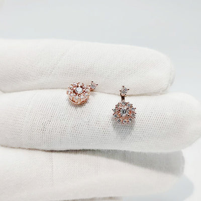 2 in 1 style Zircon Drop Round Earring Kdrama Jewellery Inspired by  Touch Your Heart Yoo In Na