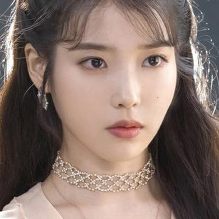 Rhinestone Choker Necklace from Hotel Del Luna Jang Man-Wol, by IU