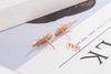 The King: Eternal Monarch Jung Eun-chae Rose Gold Feather Earrings