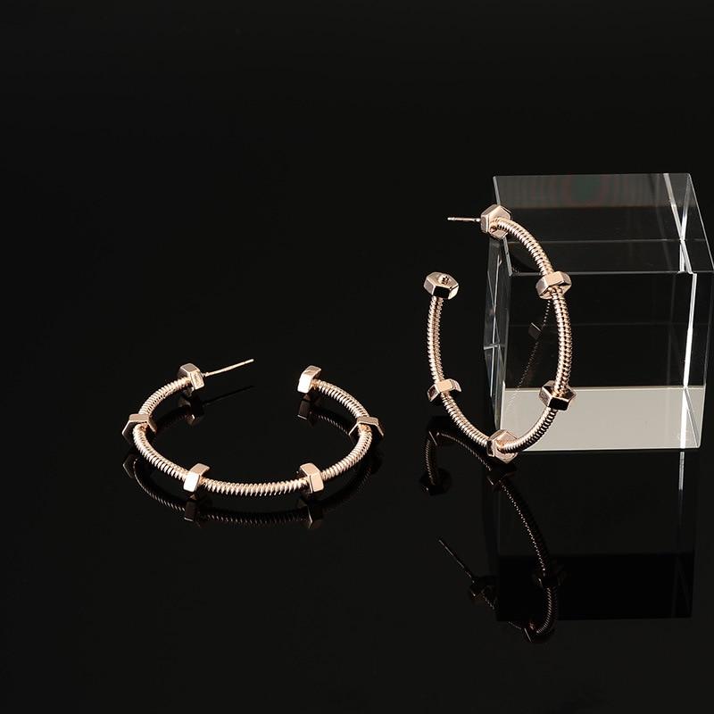 Korean drama, It's Okay to Not Be Okay, Seo Yea Ji Inspired Hoop Earrings Hardware Design