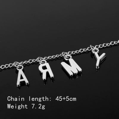 ARMY Necklace as seen on Jimin