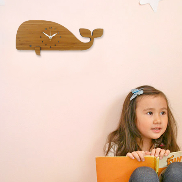 Woo Young Woo Inspired Wooden Whale Clock