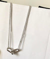 Kdrama Penthouse Shim Su-ryeon (Lee Ji-ah) /  Logan (Park Eun-Seok) Inspired Double Link Pendant Titanium Necklace