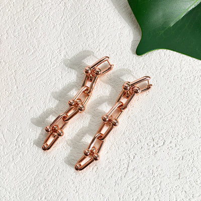 Multi Link Dangle Earrings Inspired by Shim Su-ryeon (Lee Ji-ah) from Penthouse Kdrama