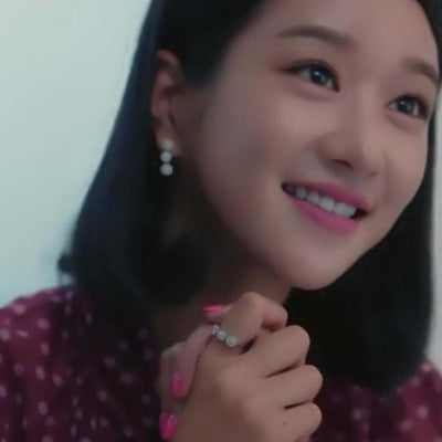 Kdrama Jewelry It's Okay to Not Be Okay Seo Yea Ji Trinity Circle Ring