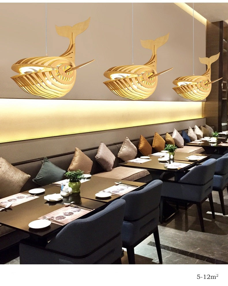 Extraordinary Attorney Woo Inspired 3D cut out Whale Ceiling lamp