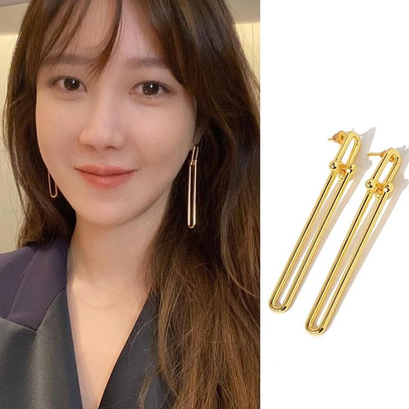 Kdrama Penthouse Shim Su-ryeon (Lee Ji-ah) Inspired Double Long Link Earrings