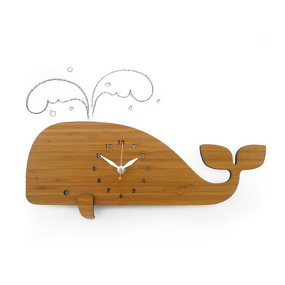 Woo Young Woo Inspired Wooden Whale Clock