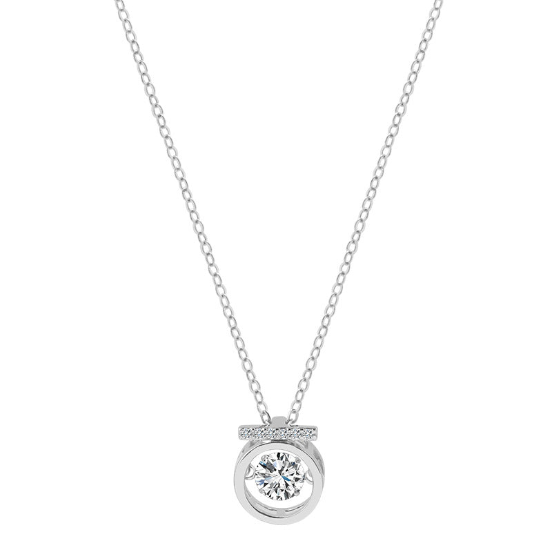 Sterling Silver Circle Pendant Necklace from Kdrama What's wrong with secretary kim, seen on Park Min-Young