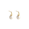 Square Hoop Pearl Drop Earrings Kim Se Jeong Business Proposal
