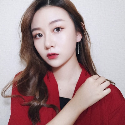 Kdrama Long Earrings inspired from What's wrong with secretary kim, seen on Park Min-Young