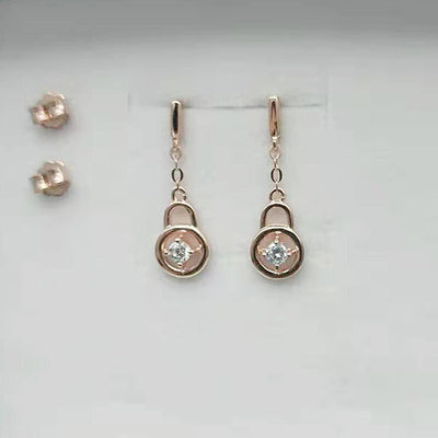 Kdrama Touch Your Heart Yoo In Na Inspired Minimalist Drop Earrings Sterling Silver