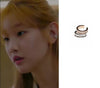 Sterling Silver Ear Cuff Inspired by Record of youth seen on Park So-dam as Ahn Jeong-ha